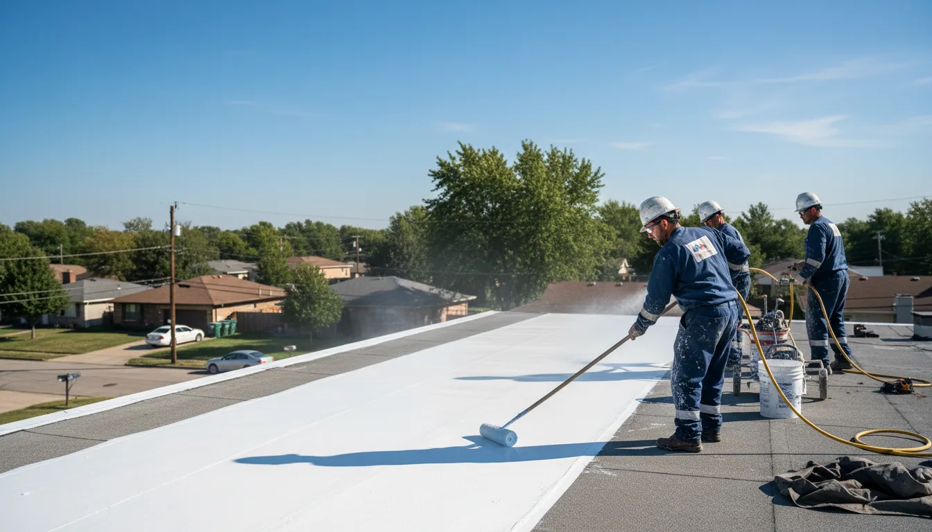 Commercial roof coating in Morganville, KS near me